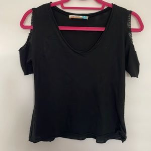 Vintage Havana Open Shoulder T-shirt Girls Large